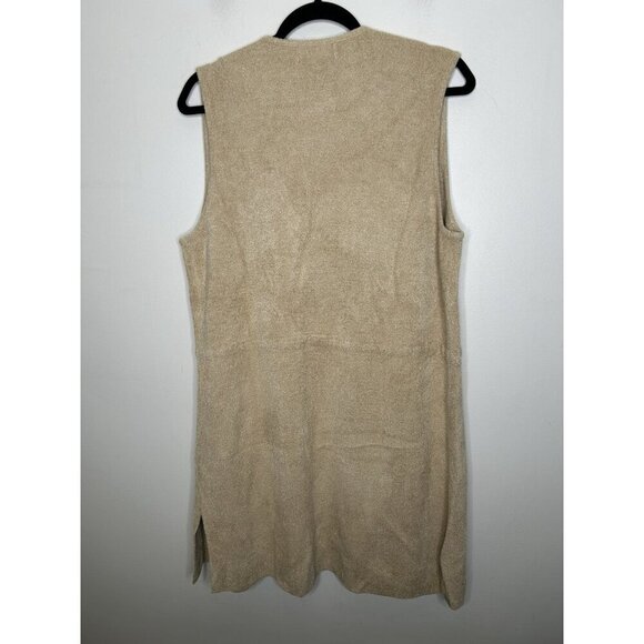 Barefoot Dreams CozyChic Ultra Lite Cascading Vest Carmel Size Medium NWT - Picture 5 of 11